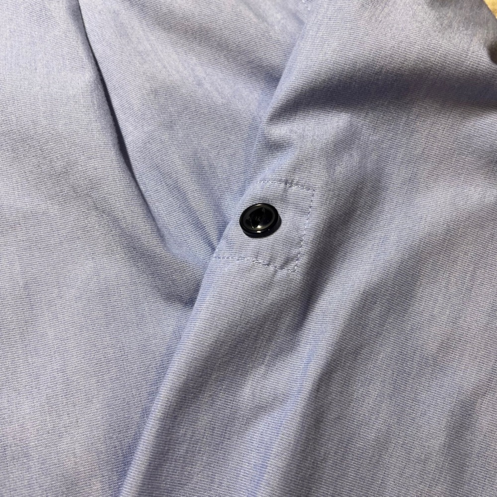 Lands End Mens Long Sleeve Button Down Shirt Light Blue Tall L *FLAW - Picture 10 of 10